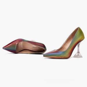Cape Robbin Prosper High Heels for Women, Slip On Sexy Shoes with Pointed Toe